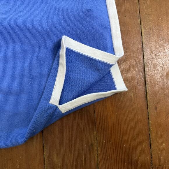 BOB MACKIE Wearable Art Blue Embroidered Cardigan Sweater Cutout Floral Granny S - Picture 11 of 16